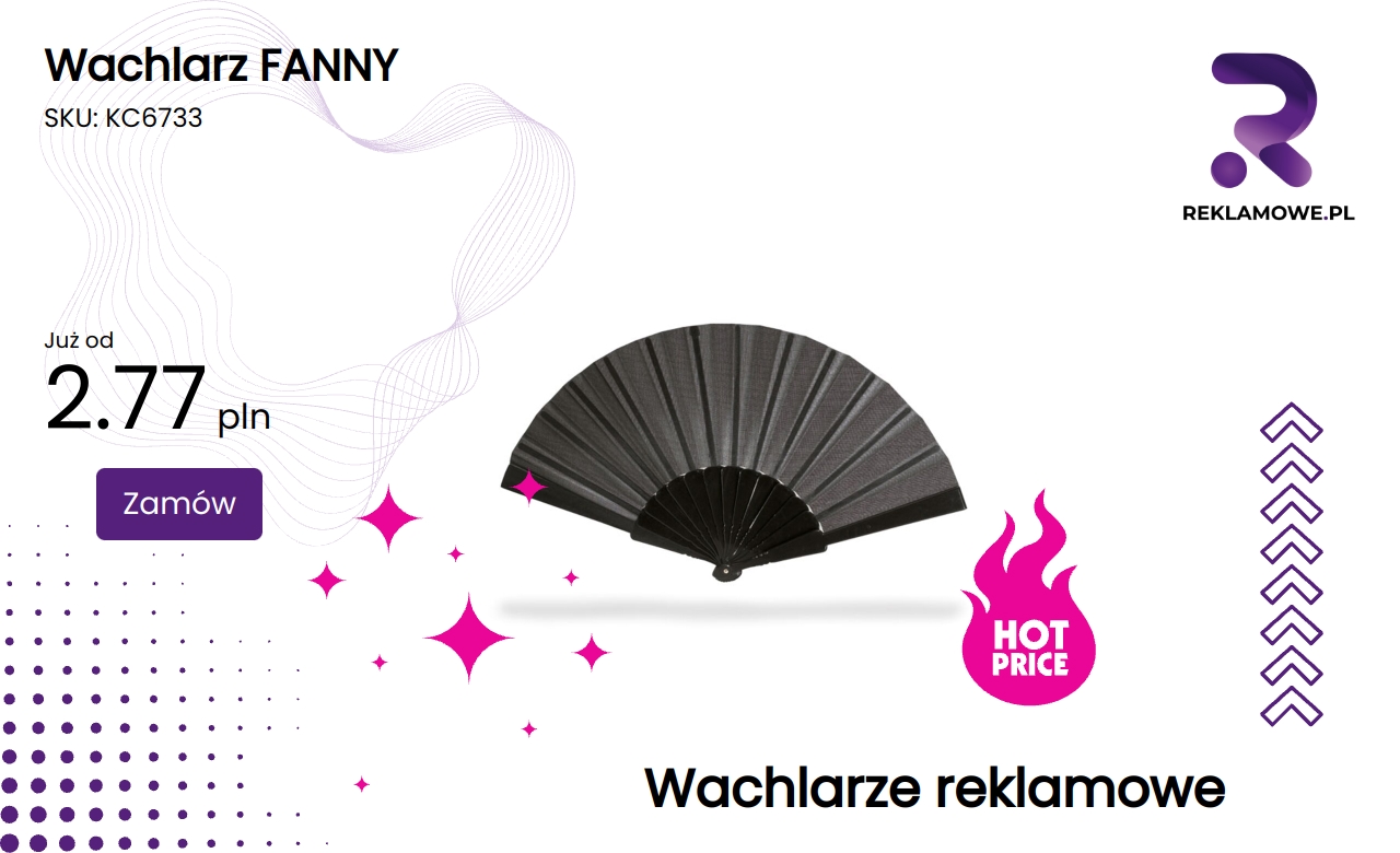 Wachlarz FANNY w kolorach