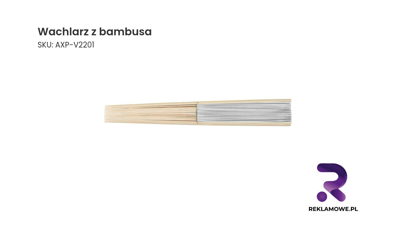 Rękodzielniczy wachlarz z bambusa