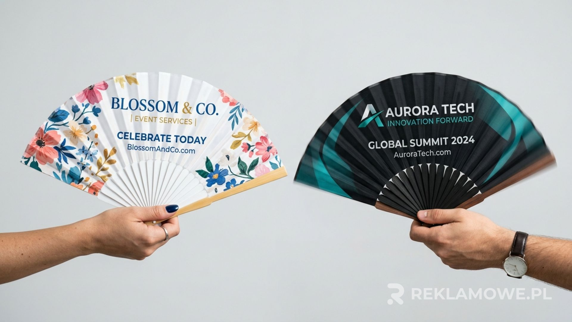 Świąteczny wachlarz reklamowy jako prezent dla klientów
