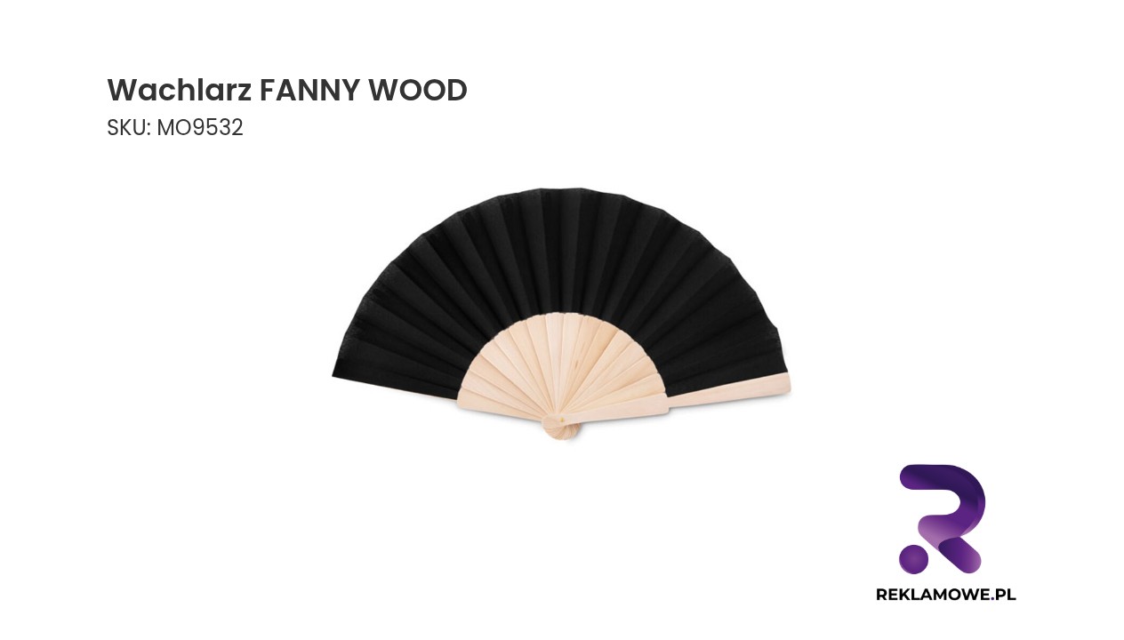Wachlarz Fanny Wood w drewnianym stylu