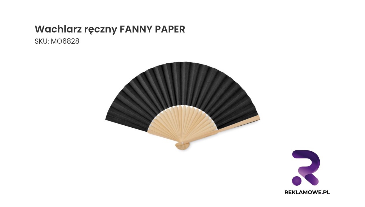 Wachlarz ręczny FANNY PAPER – lekki papierowy wachlarz do chłodzenia